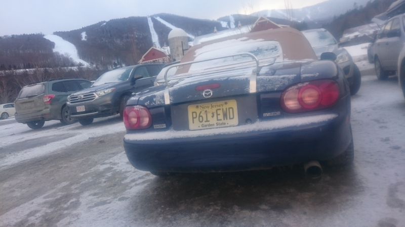 Miata snowmobile will never go near wet stuff. Not even rain. Tempting though to do it again some day...